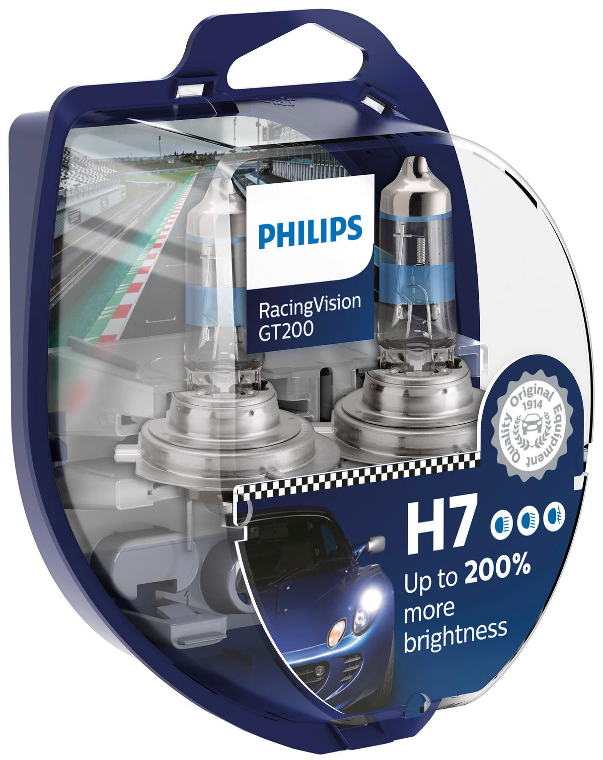 Philips RacingVision GT200 Headlamp from Lamp H7 12V Kit Racing Vision GT200