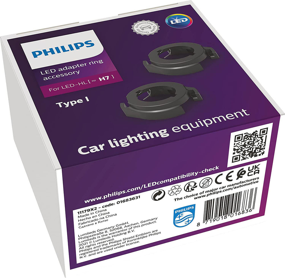 Philips adapter ultinon pro6000 adapter ring led h7 type 11179x2