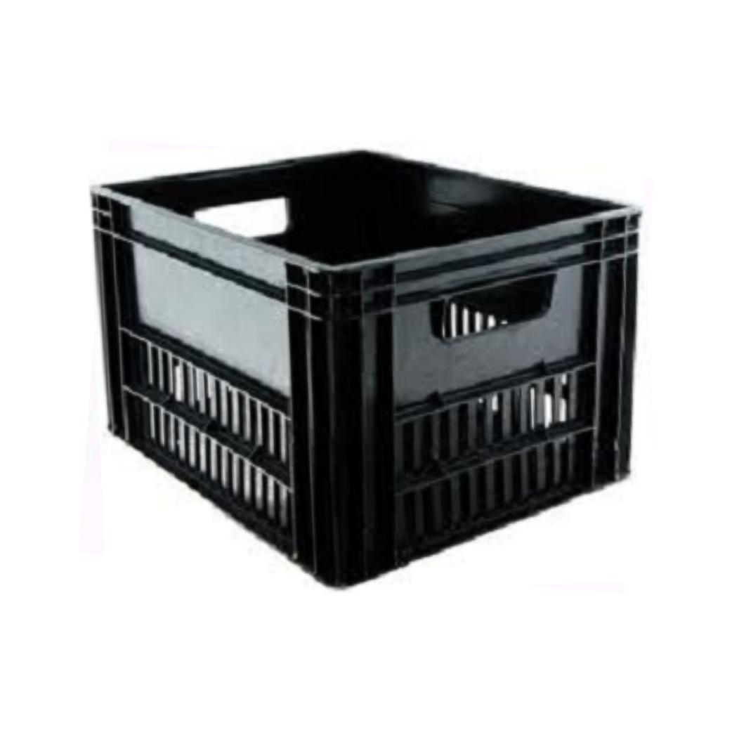 black bicycle crate 40 liters
