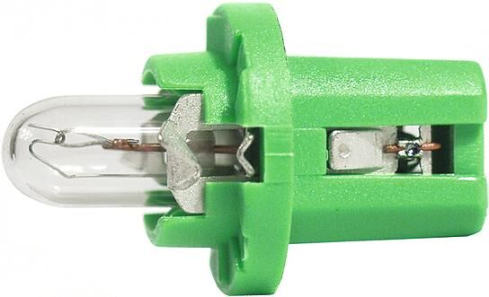 Hella glass base indicator lamp 12v 2w b8.5d green
