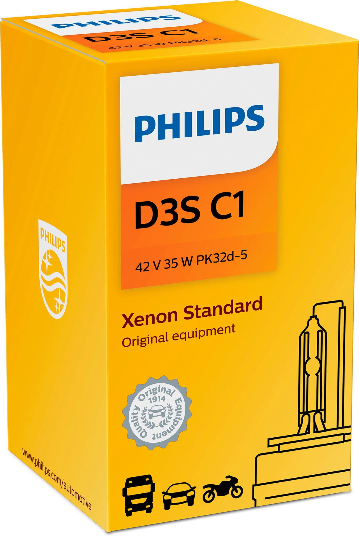 Philips hoofdlamp xenon standard lamp d3s standard