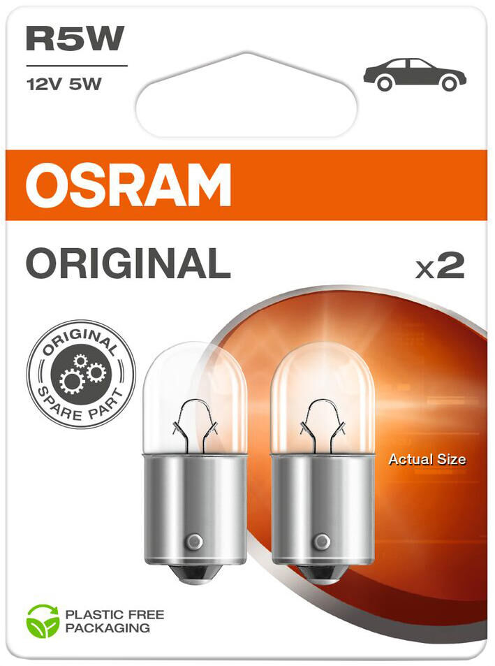 Osram ball lamp ball lamps 12v 5w 2pcs.sb base ba 15s