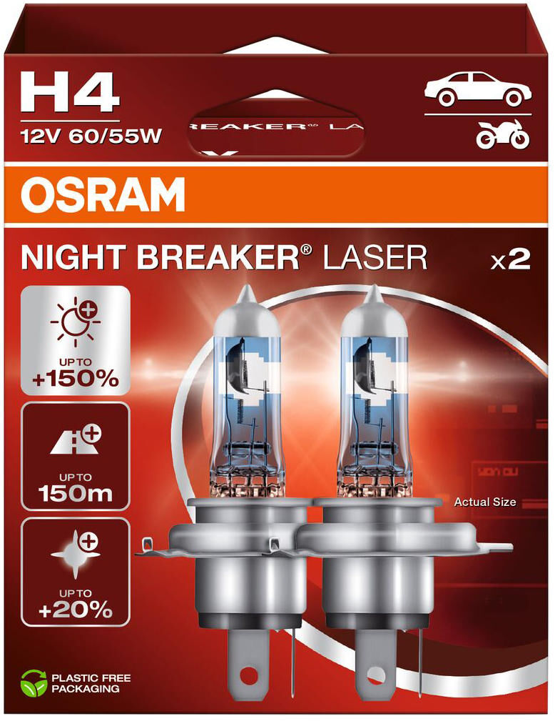 Osram Scheinwerfer Night Breaker Laser Night Breaker Laser H4 Set Paar