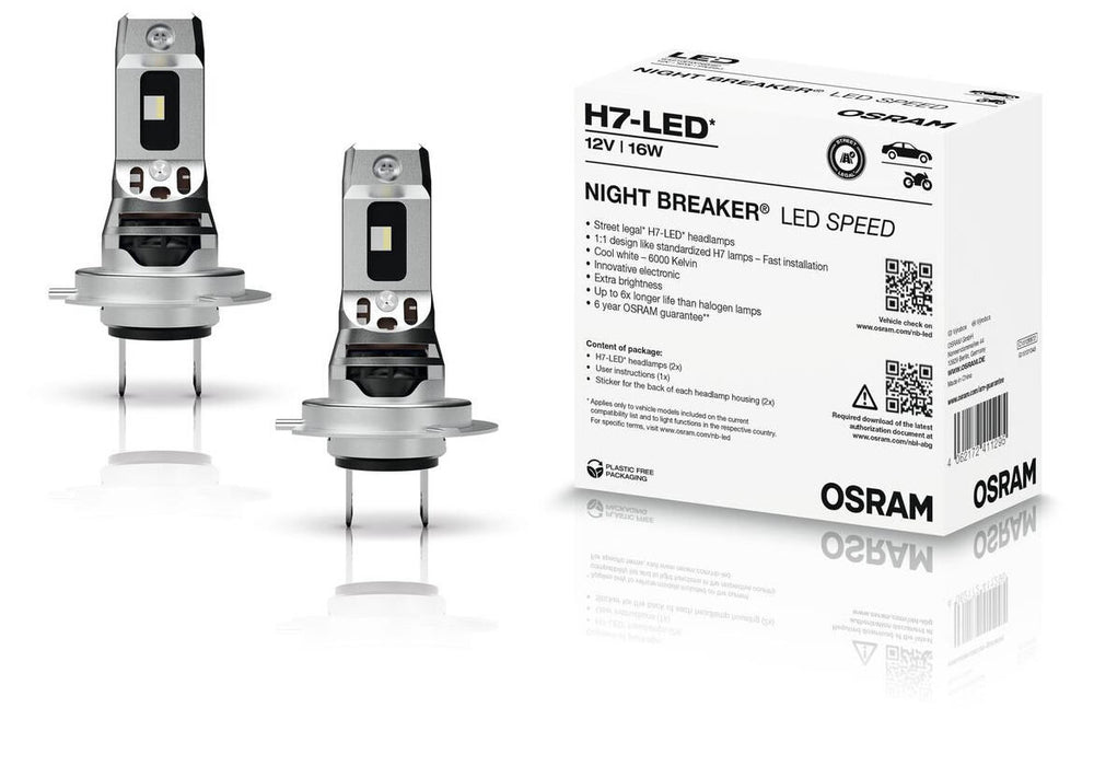 Osram headlamp night breaker led speed of lamp h7 led speed 12v16w night breaker