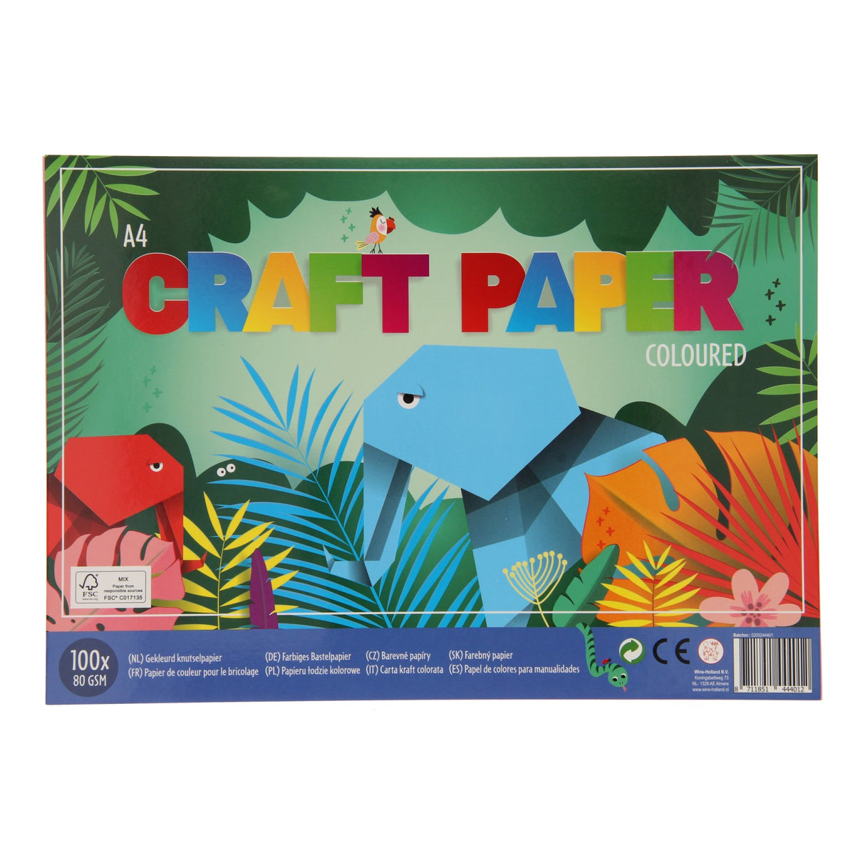 - Craft Paper Junior 21 x 30 cm A4 100 feuilles