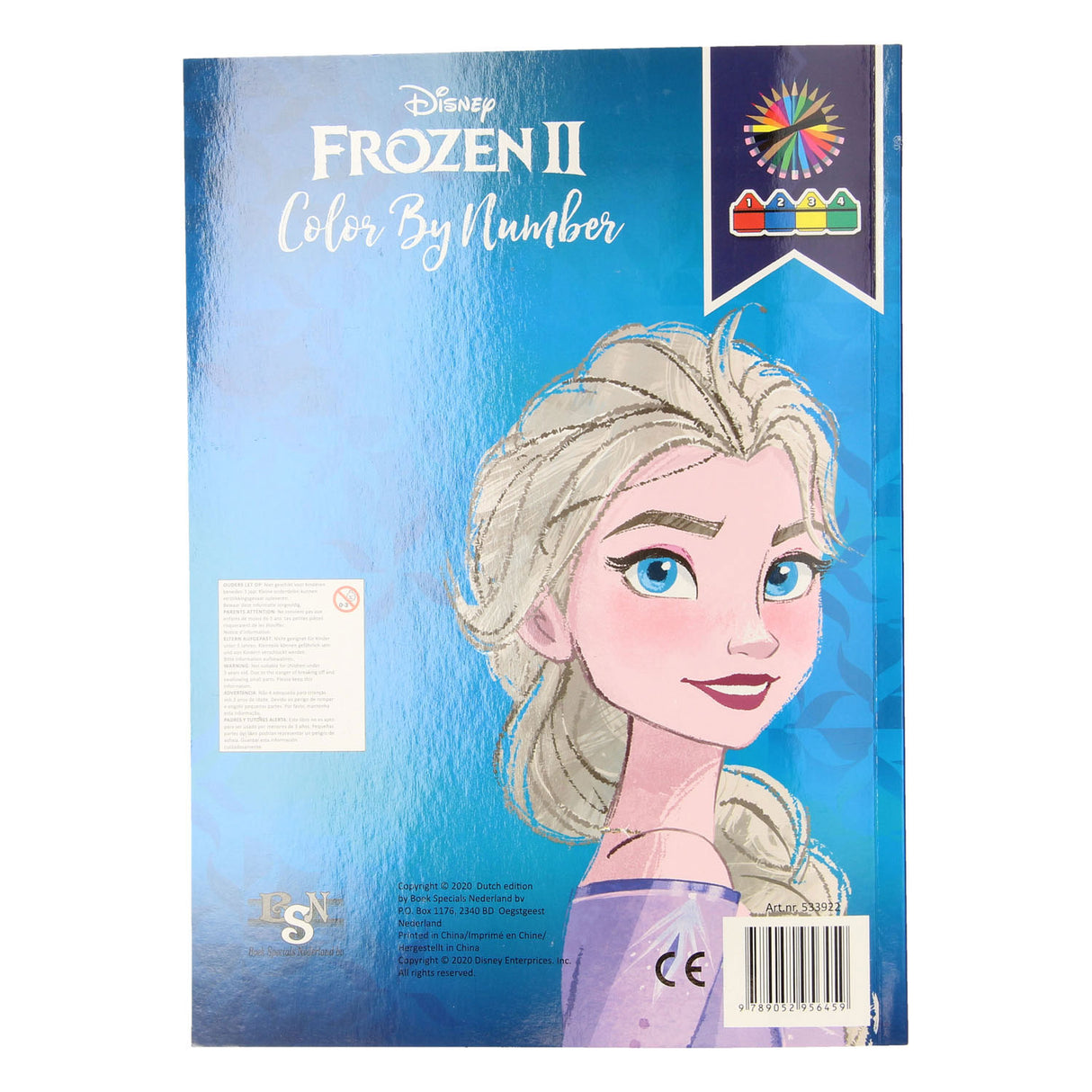 Boek specials nederland bv kleuren op nummer - frozen