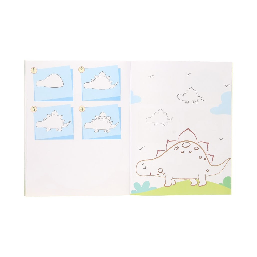 Naucz się rysować kolorowanki z naklejkami