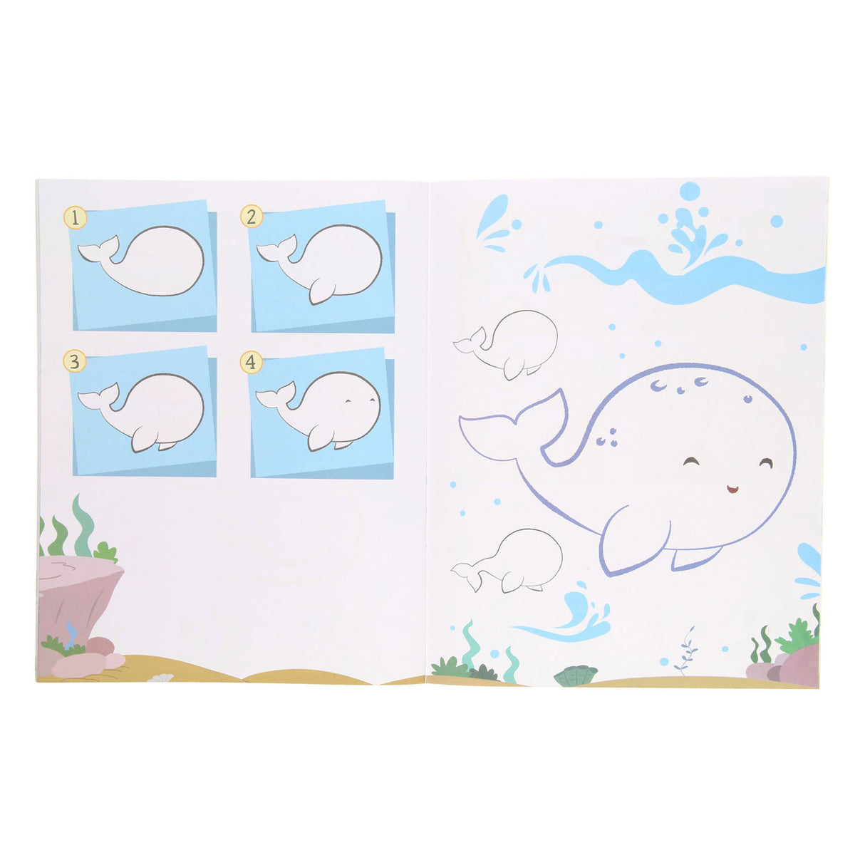 Naucz się rysować kolorowanki z naklejkami