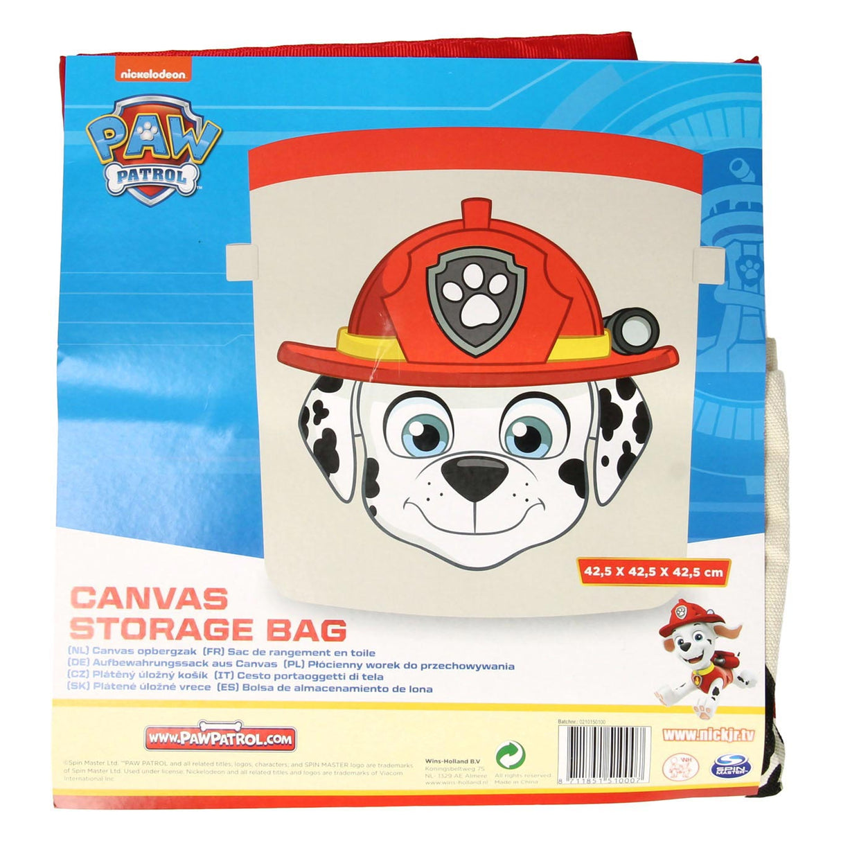 Sac de rangement en toile Wins Holland Paw Patrol