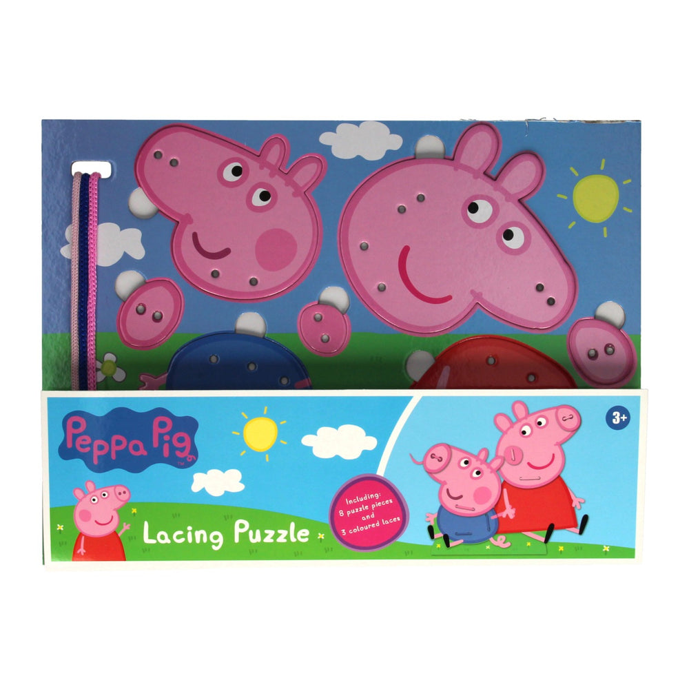 Rompecabezas de plumas de trajera cerdo de peppa