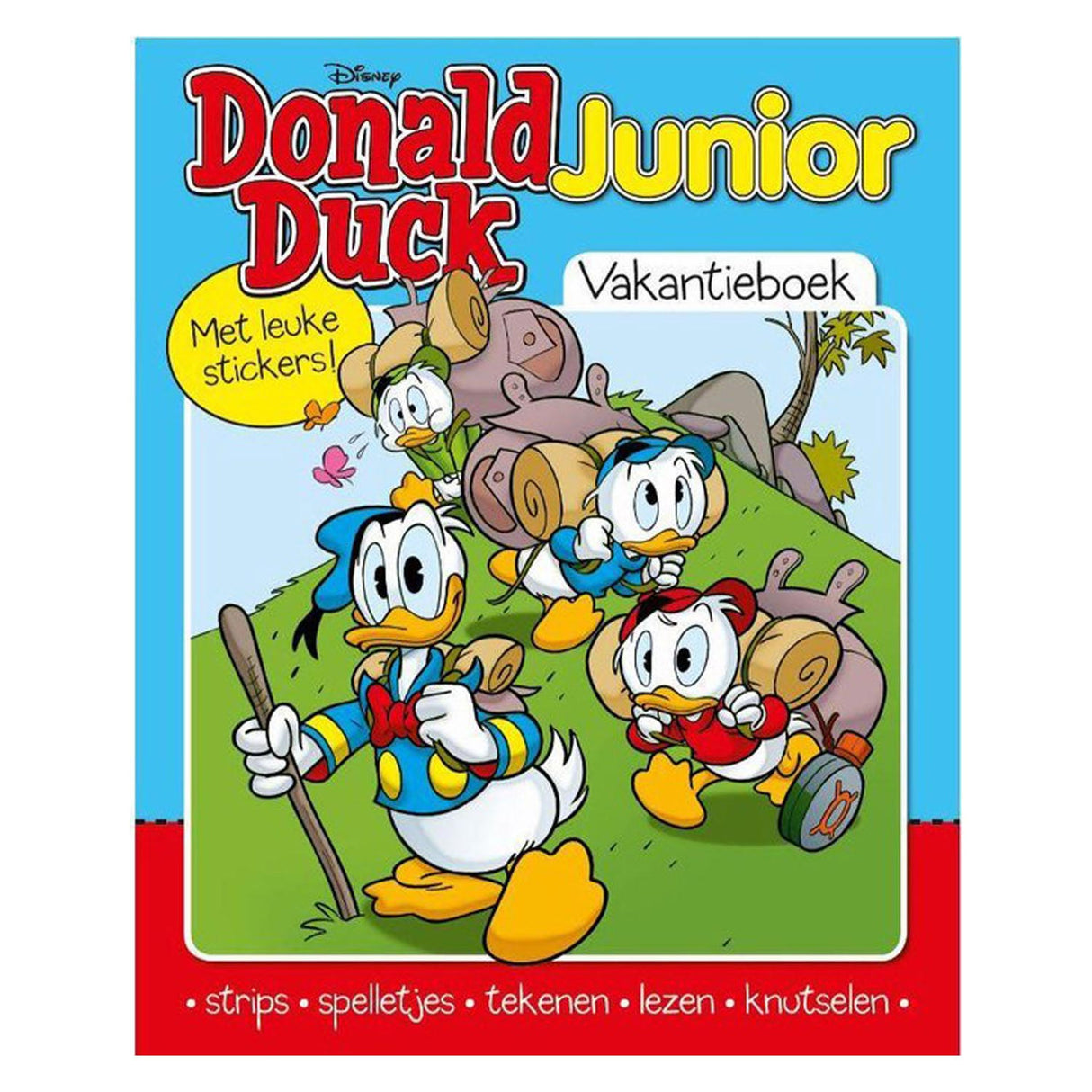 Libro de vacaciones junior de Donald Duck con pegatinas