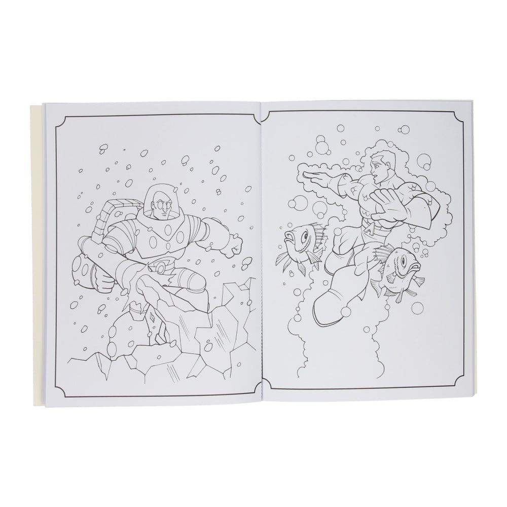 Super Color Coloring Book DC Super Friends with Pencils