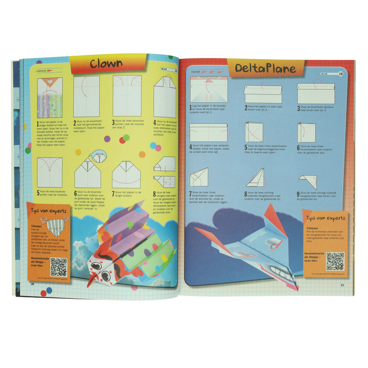 Wins holland papieren vliegtuigen - 19 vouwmodellen