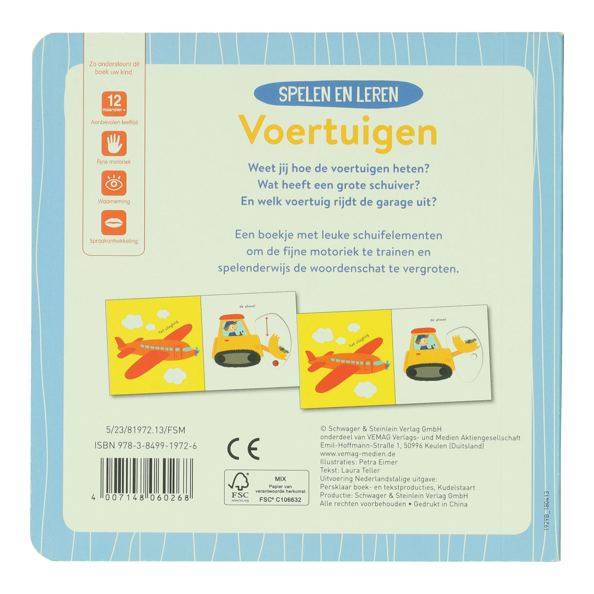 Wins holland schuifboekje spelen en leren voertuigen