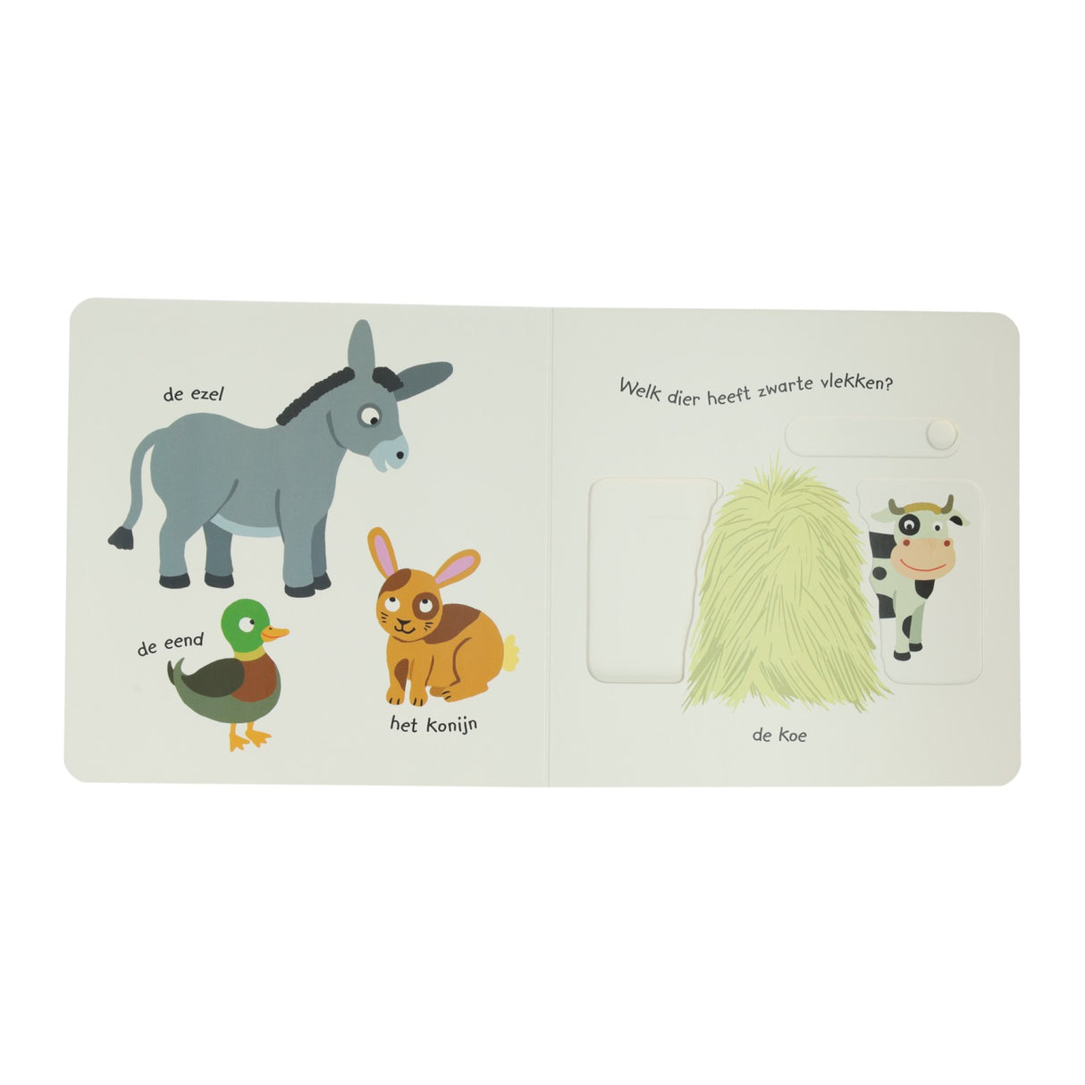 Wins holland kartonnen schuifboekje - spelen en leren boerderij
