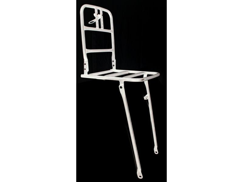 Front carrier 26 white aluminum
