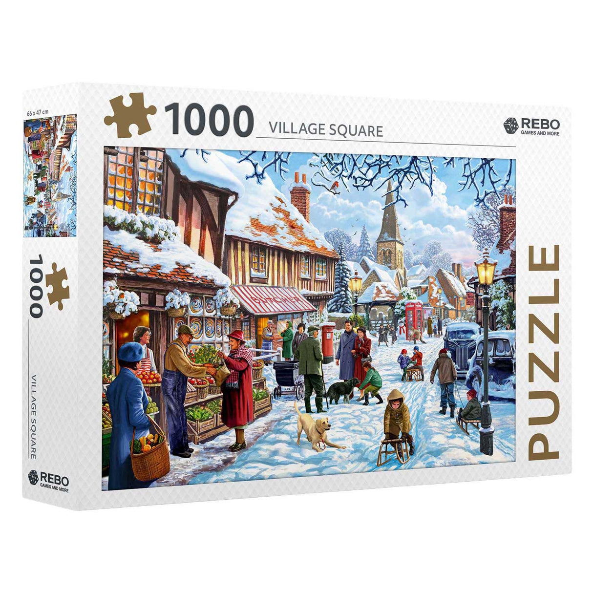 Rebo publishers legpuzzel village square - 1000st.