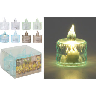 Kaarsje met led 4 stuks 4 assorti | 16 stuks