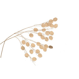 No brand artificial branch silver dollar oslo gold 71cm