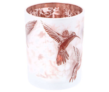 Hummingbird du support pour tuobles l verre marron blanc 10x10x12.5 cm