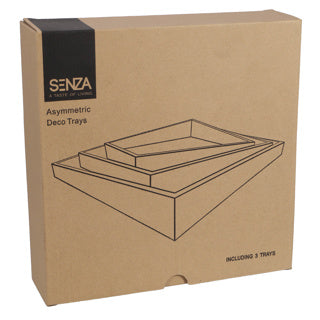 No Brand Senza Tabletts blau 30 cm 3er-Set