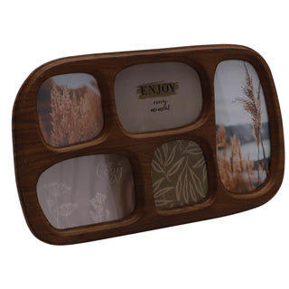 No brand photo frame toos collage wood natural 42.5 x 25 cm