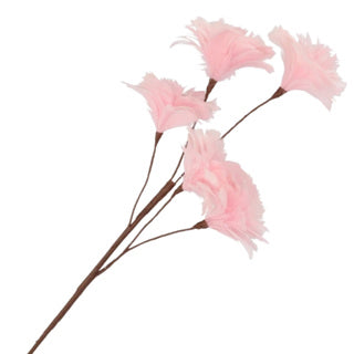 No brand artificial branch feather flowers pink 85 cm