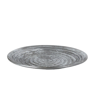 No brand tray ceara silver metal 39x39x2cm