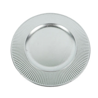 No brand decorative bowl migros silver underplate 33cm plastic