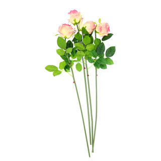 No brand artificial branch roses light pink 56 cm