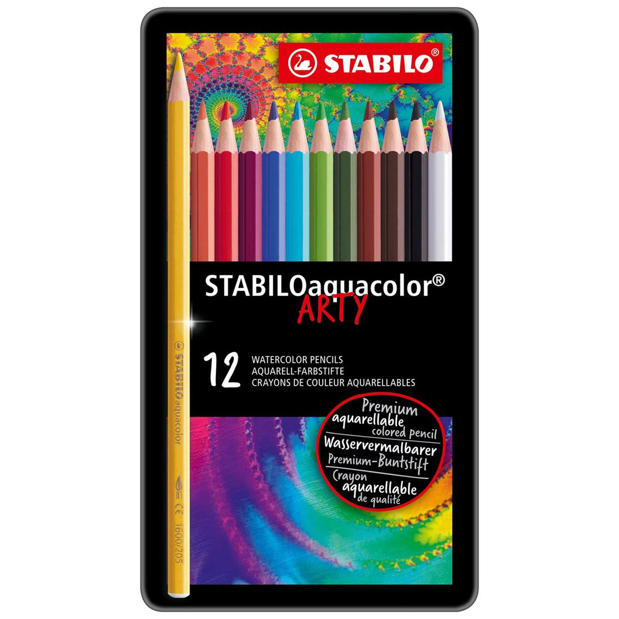 Stabilo Aquacolor Metal Box, 12 ..