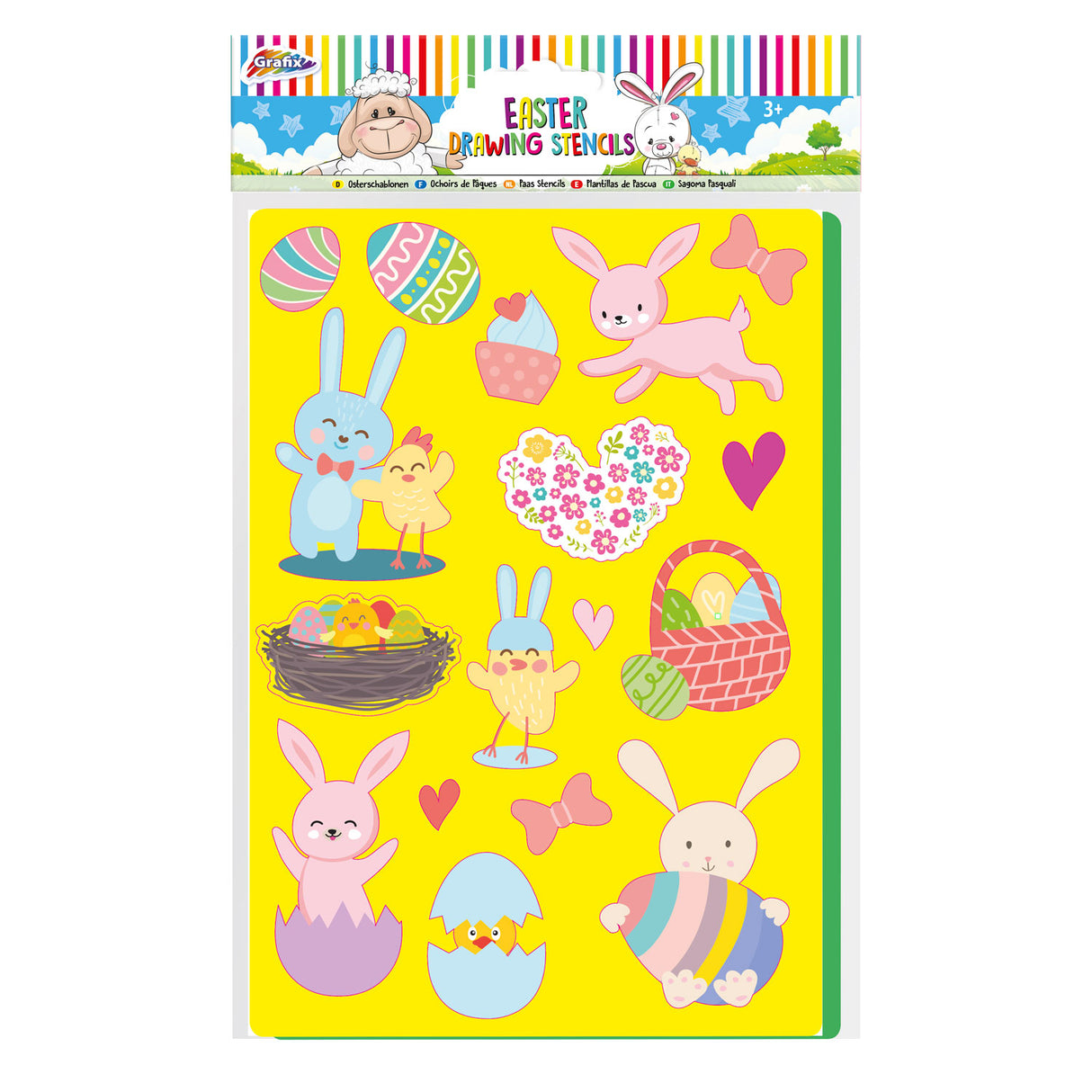 Kreativní řemesla skupina znamení šablony Velikonoce