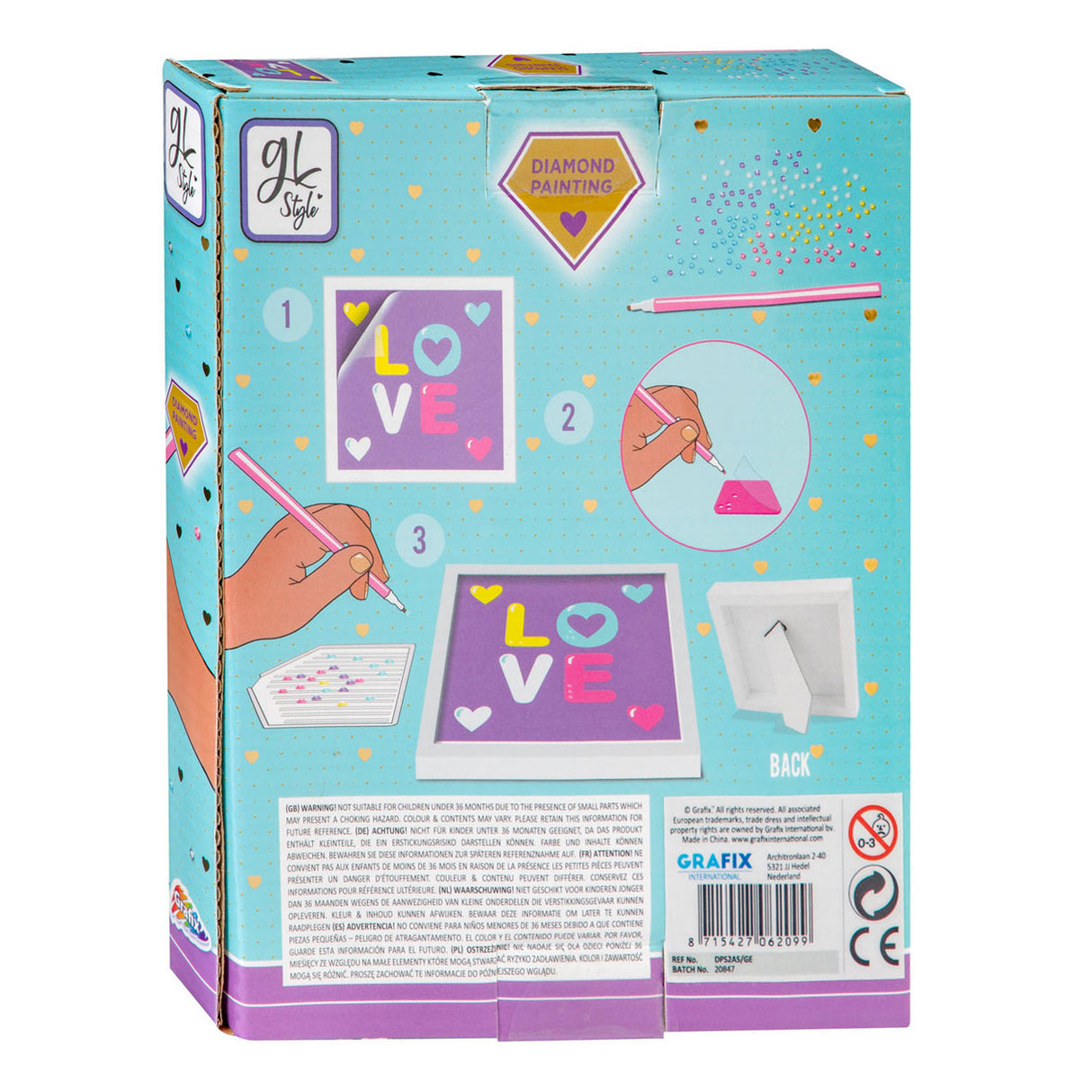 Craft set Diamond Painting 'LOVE'