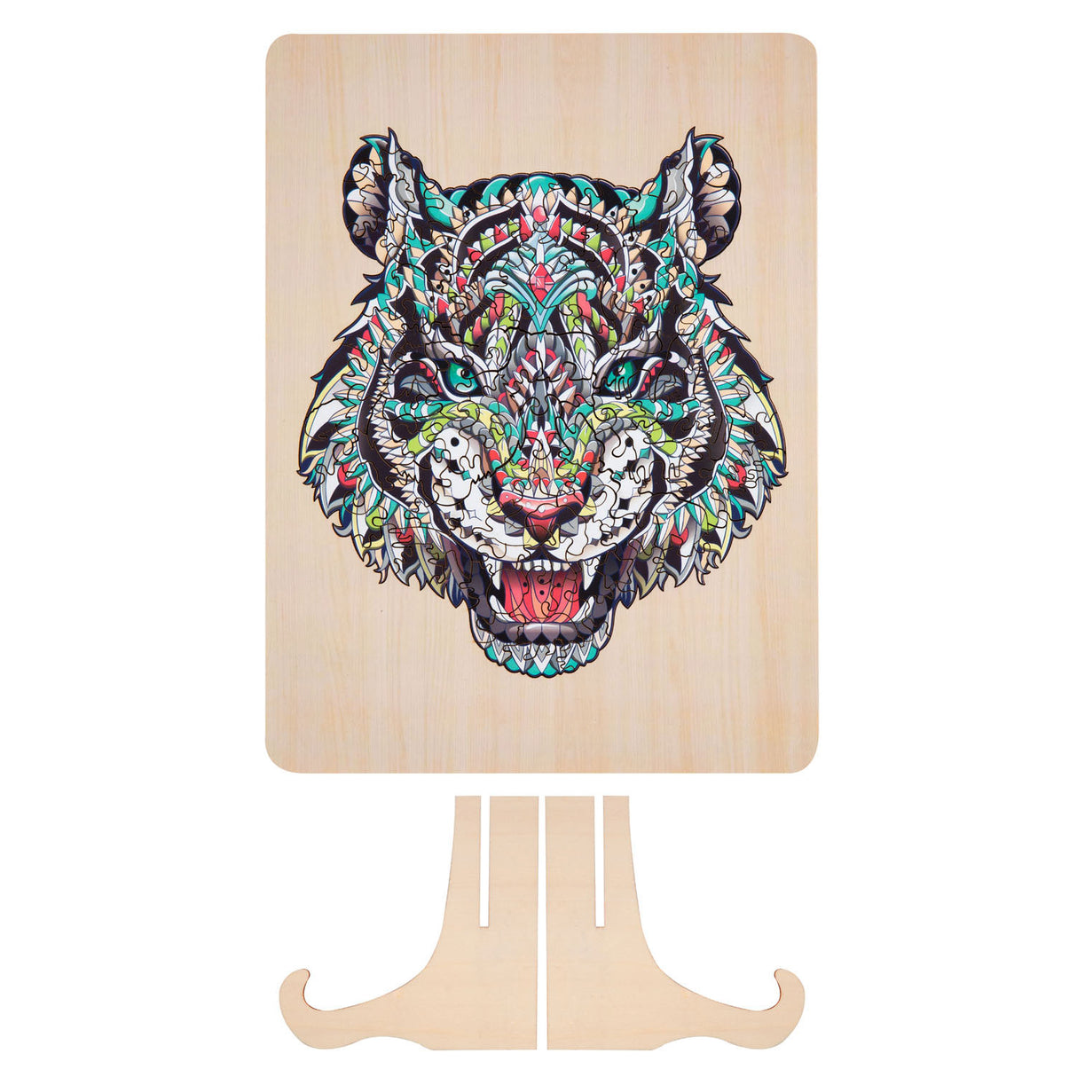 Creative craft group unique wooden puzzle tiger, 130 pcs.