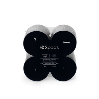 Spaas maxi vonné čajové svíčky blok x8 10h - půlnoční magie | 4 kusy