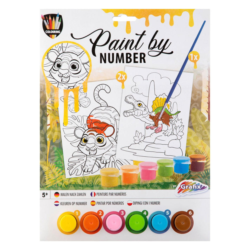 Grafix paint by numbers - animals