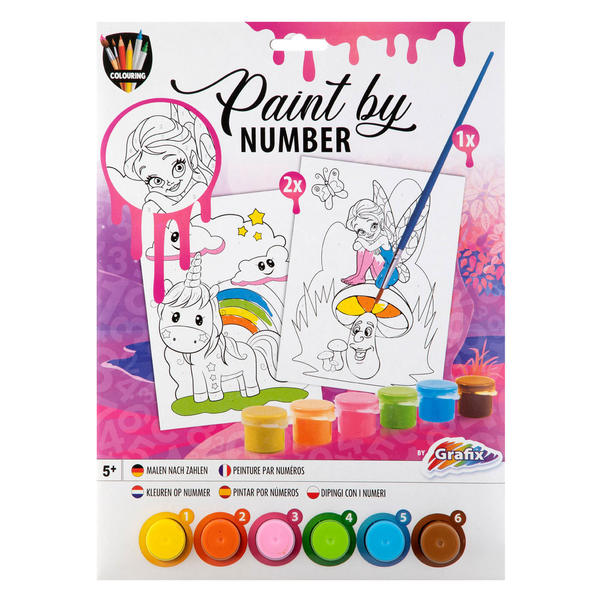 Grafix schilderen op nummer - dieren