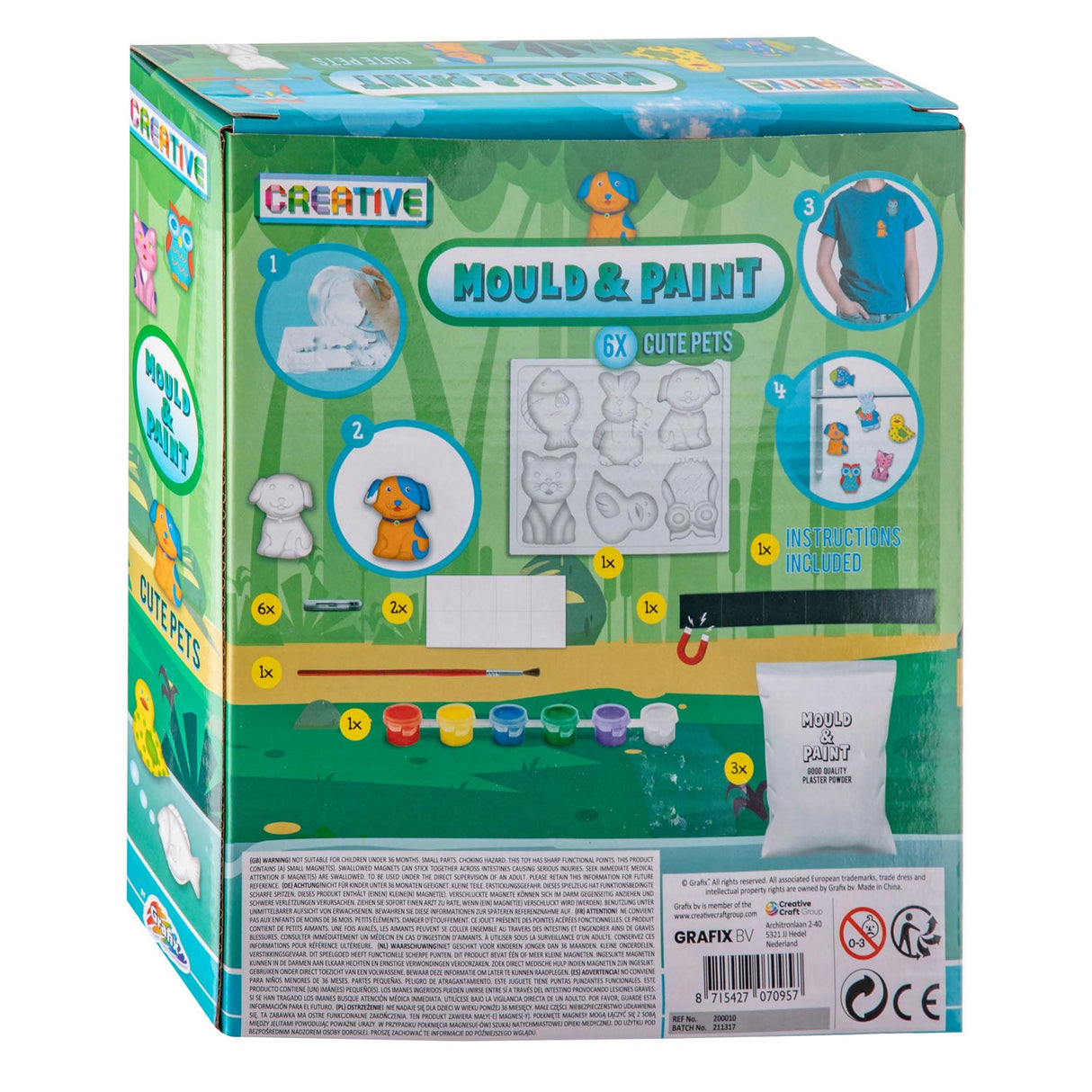 Plain y pintar yeso - Queridos animales