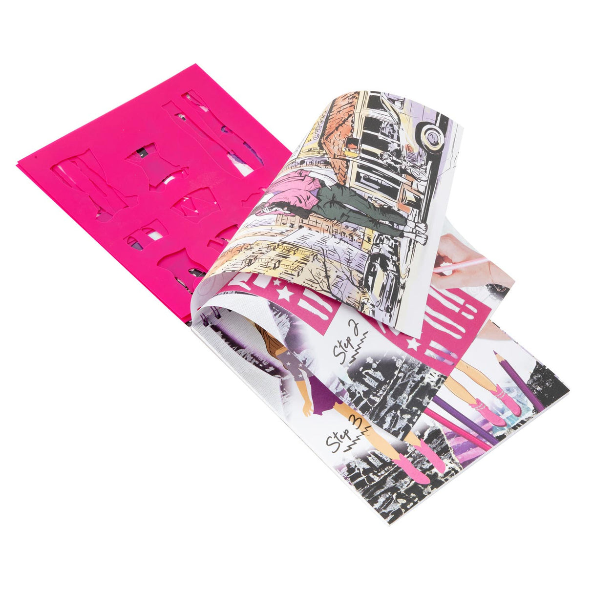 Księga naklejki na projekt mody GRAFIX + szablony