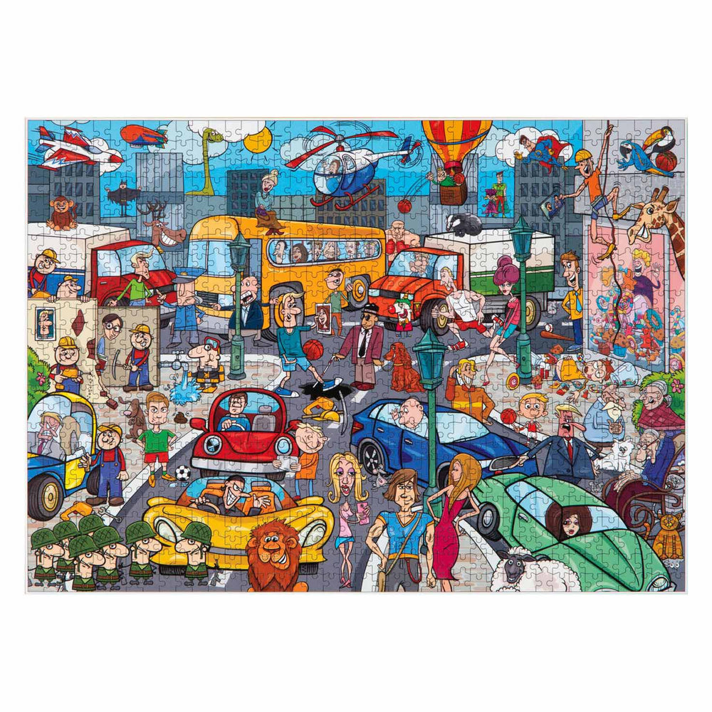 Grafix Leg Puzzel Comic Traffic Pressure, 1000st.