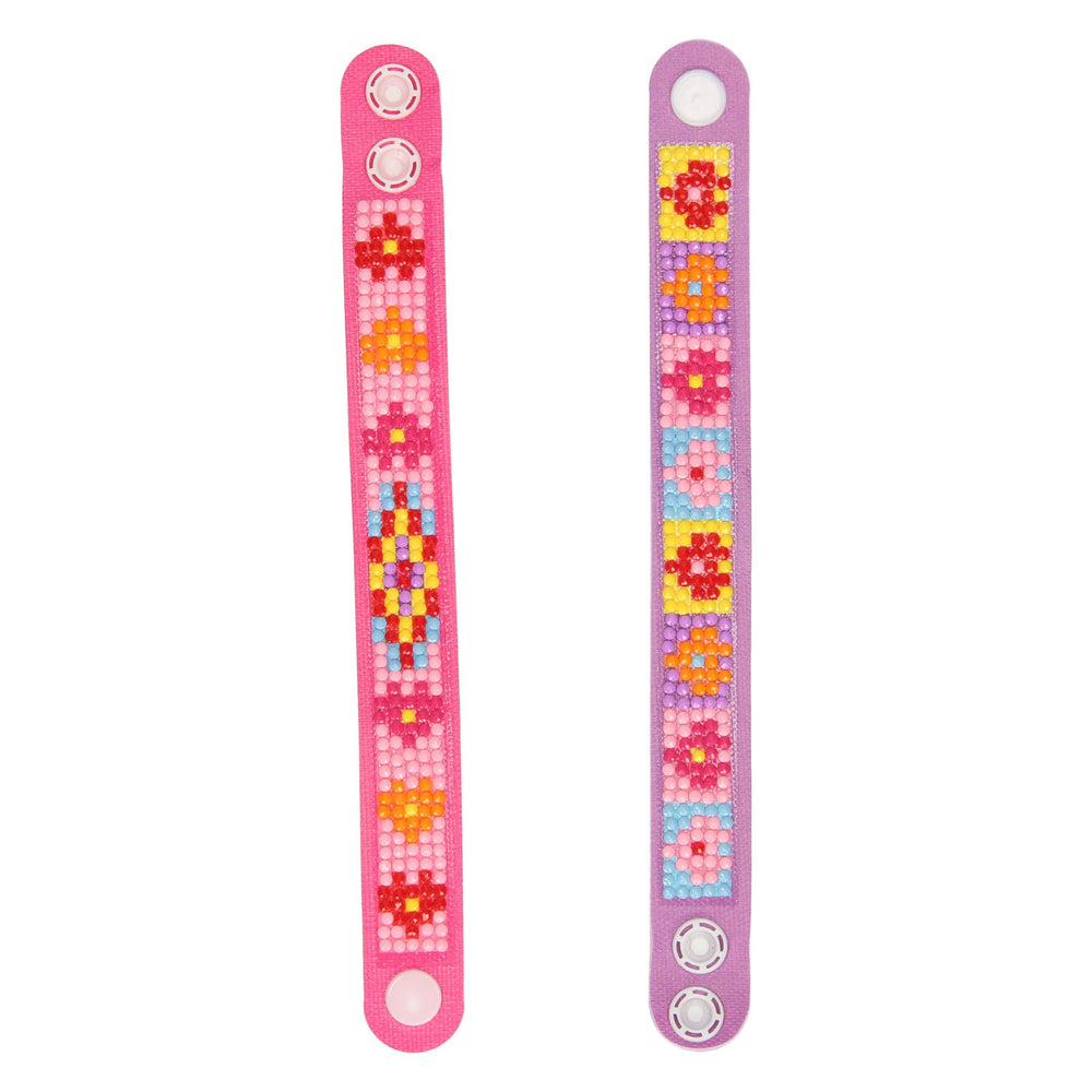 Grafix diamond painting bracelets pink, 2 pcs.