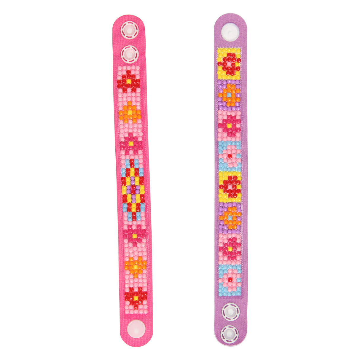 Grafix diamond painting bracelets pink, 2 pcs.