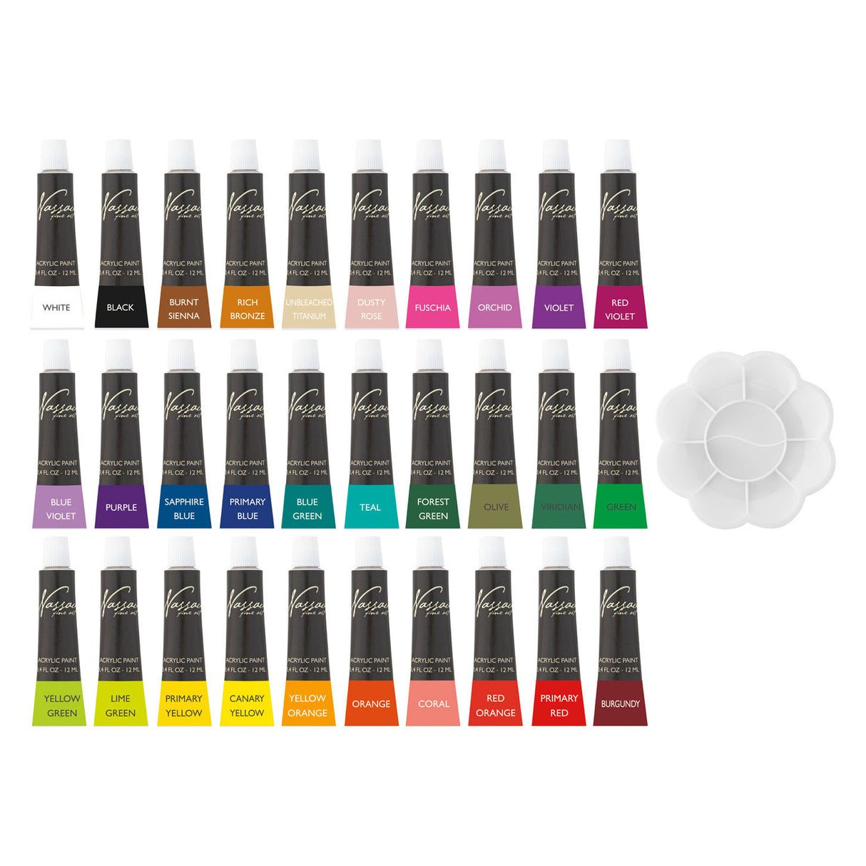 Nassau Acrylfarbenset, 30x12ml
