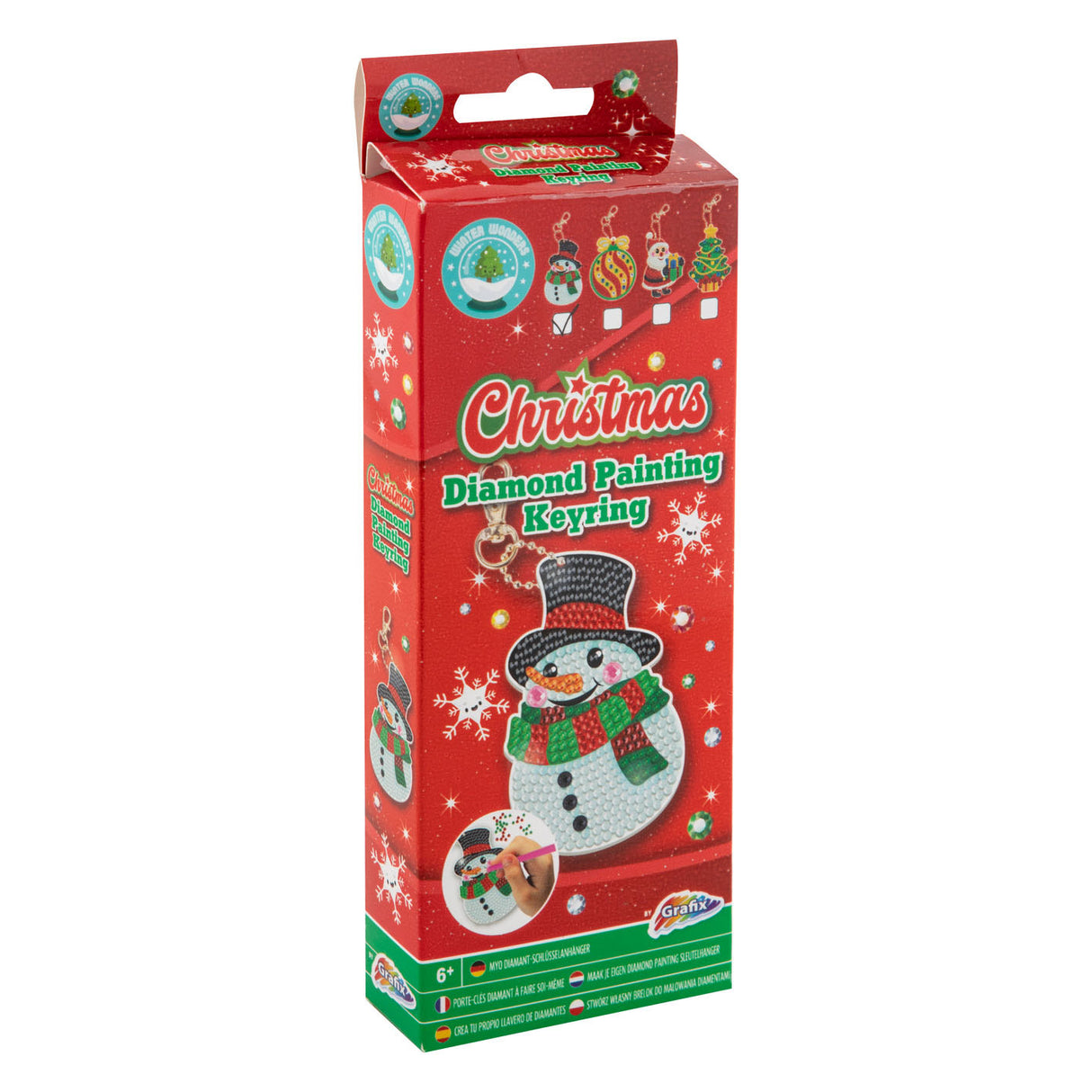 Grafix make your own diamond painting keychain Christmas