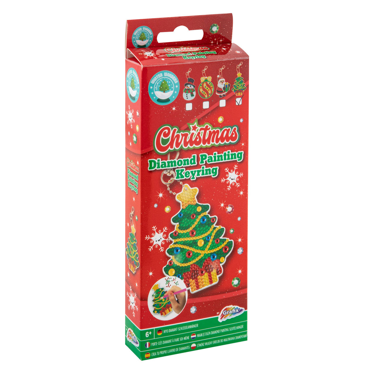 Grafix macht Ihren eigenen Diamantmalerei-Schlüsselanhänger zu Weihnachten