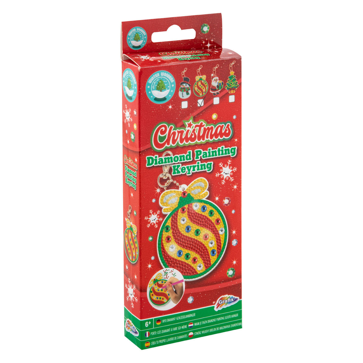 Grafix make your own diamond painting keychain Christmas