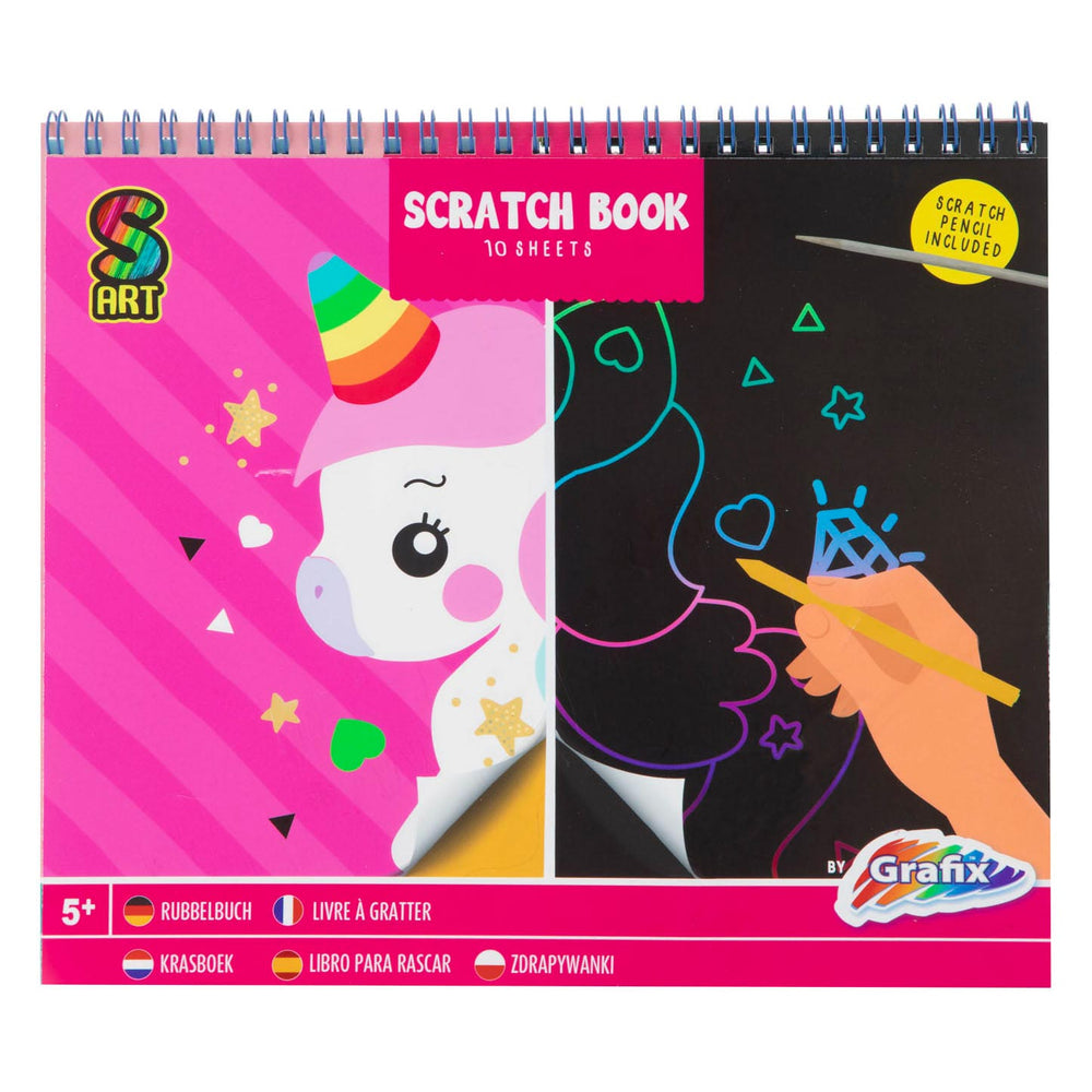 Grafix scratch book unicorn, 10 sheets