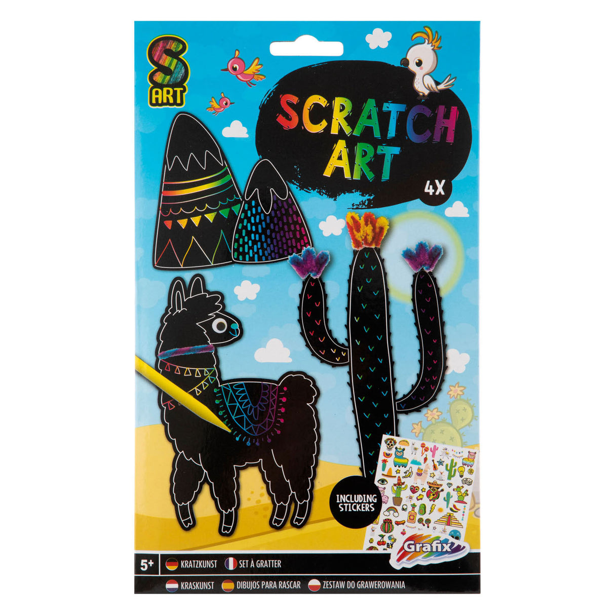 Creative craft group maak je eigen scratch art jongen