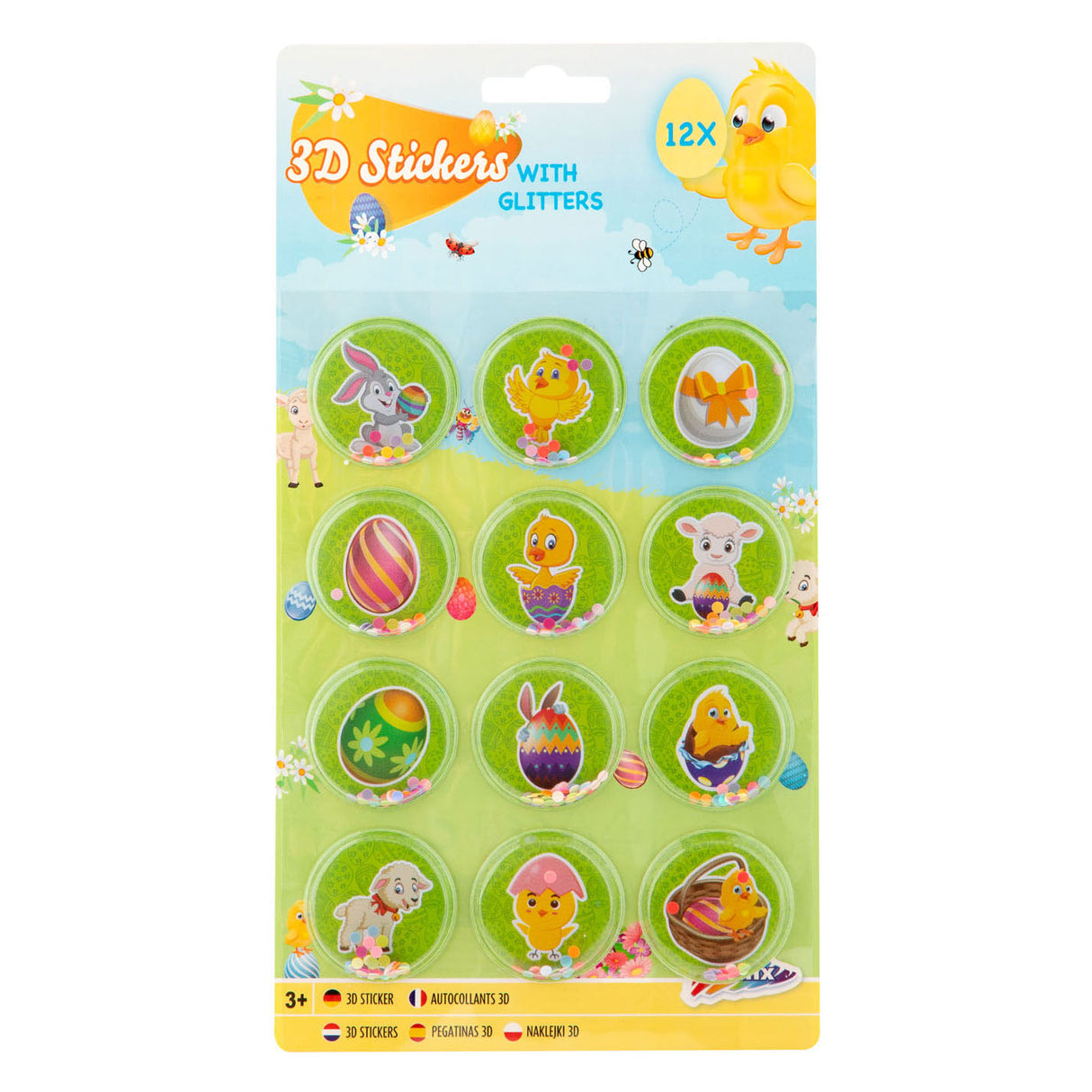 Creative Craft Group 3D Siginas de Pascua con brillo, 12st.