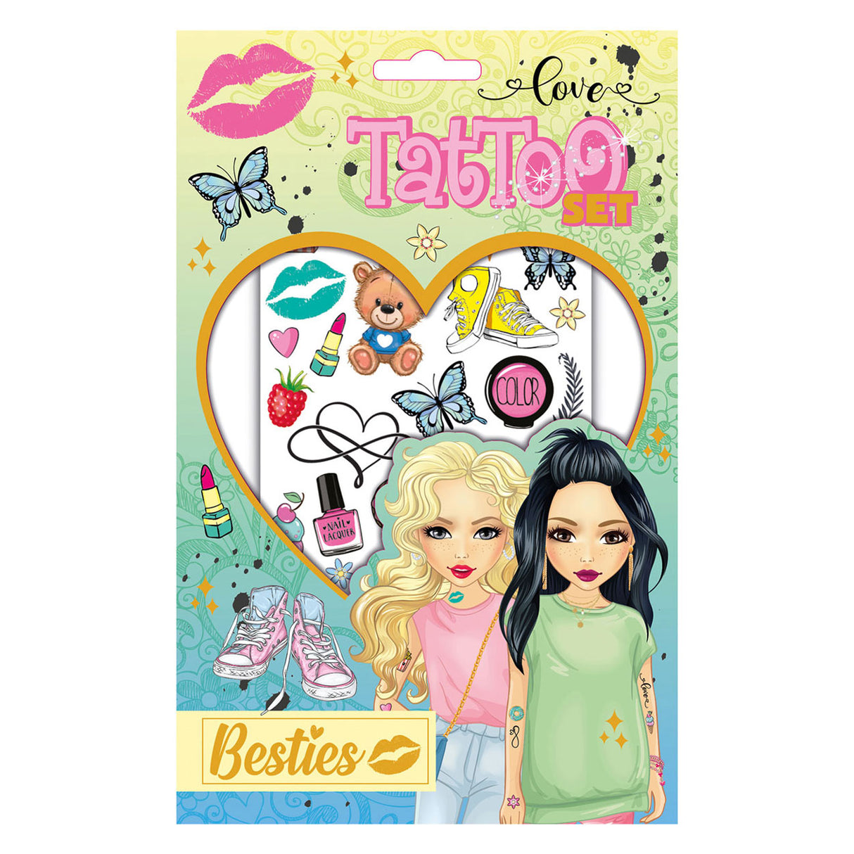 Besties tattoo set
